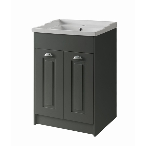 Kartell Astley 600mm Floor Standing 2 Door Unit Matt Grey