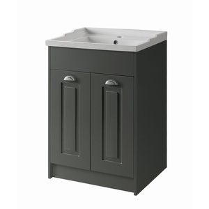 Kartell Astley 600mm Floor Standing 2 Door Unit Matt Grey