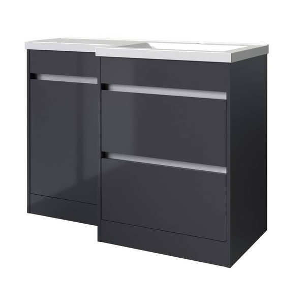 Kartell City Matrix WC Unit Storm Grey Gloss
