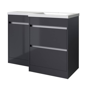 Kartell City Matrix WC Unit Storm Grey Gloss