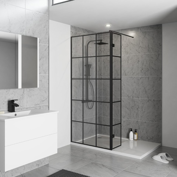 Kartell KV8 Krittal 1000mm x 2000mm Wetroom Screen