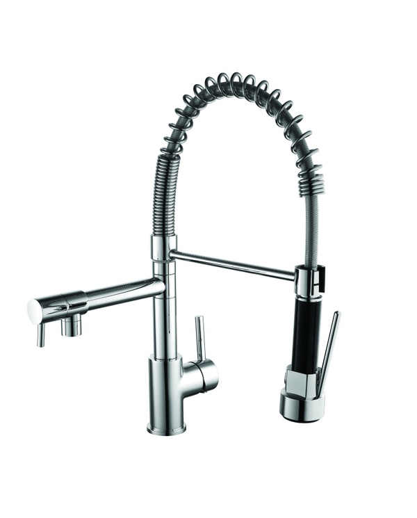 Kartell DUAL SPOUT KITCHEN MIXER TAP W/PULL OUT