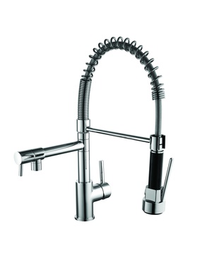 Kartell DUAL SPOUT KITCHEN MIXER TAP W/PULL OUT