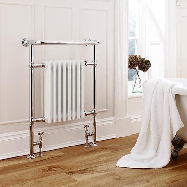 Kartell Crown Design Radiator 500mm x 945mm - Chrome & White