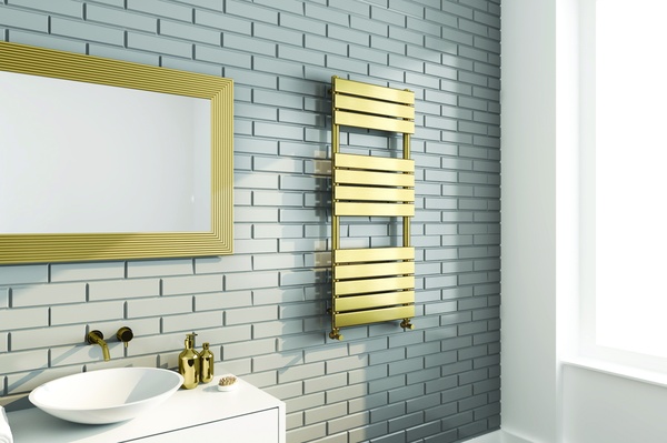 Kartell Malibu 1200 x 500 Rail Brushed Brass