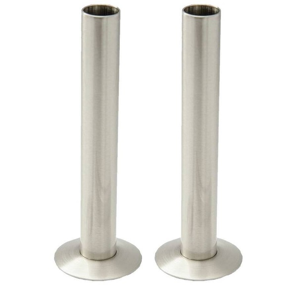 Kartell 15mm Pipe and Rosettes Brushed Nickel (Pair)