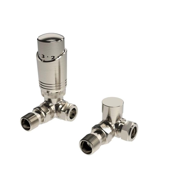 Kartell Design Twin Pack TRV Brushed Nickel Corner
