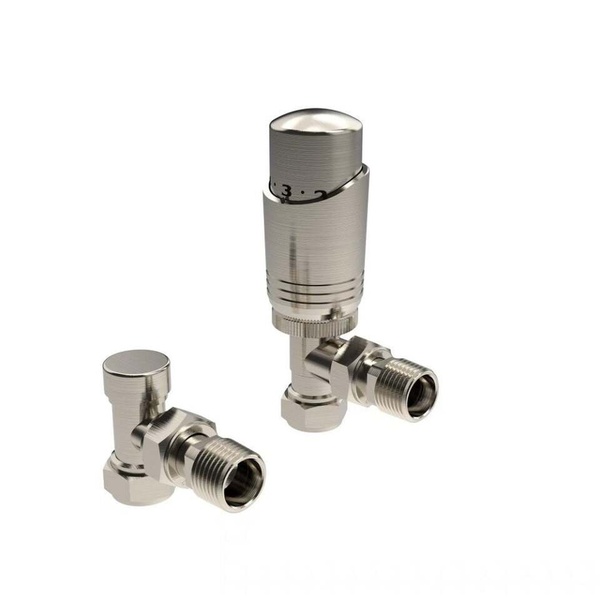 Kartell Design Twin Pack TRV Brushed Nickel Angled