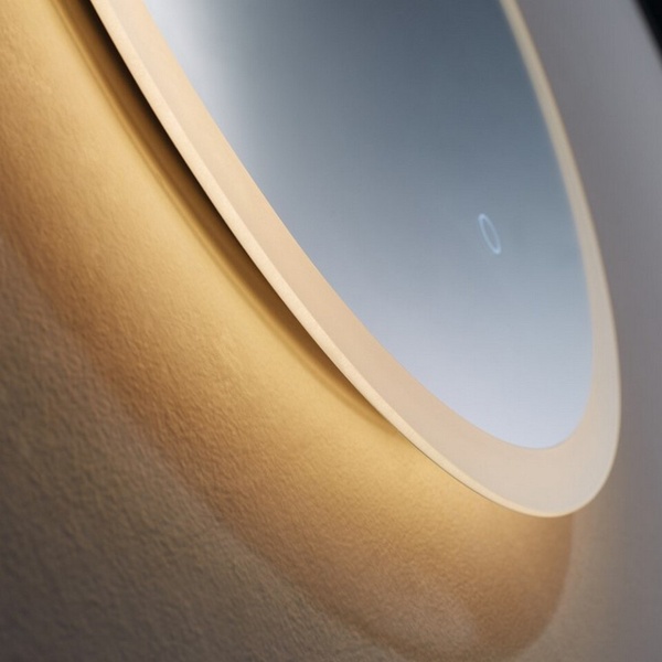 Kartell Oaksey 800mm Round Mirror - Frosted Edge