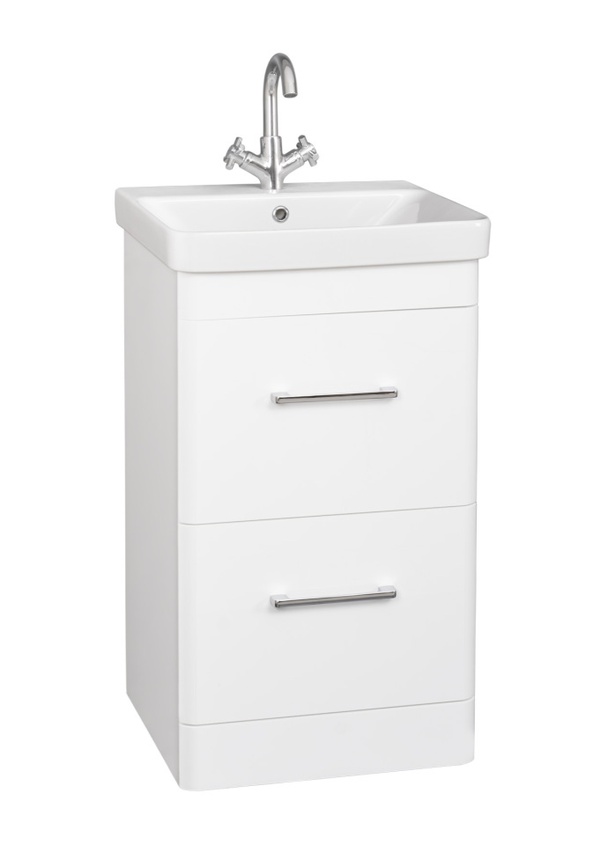 Kartell Options 24 500mm 2 Drawer Unit White