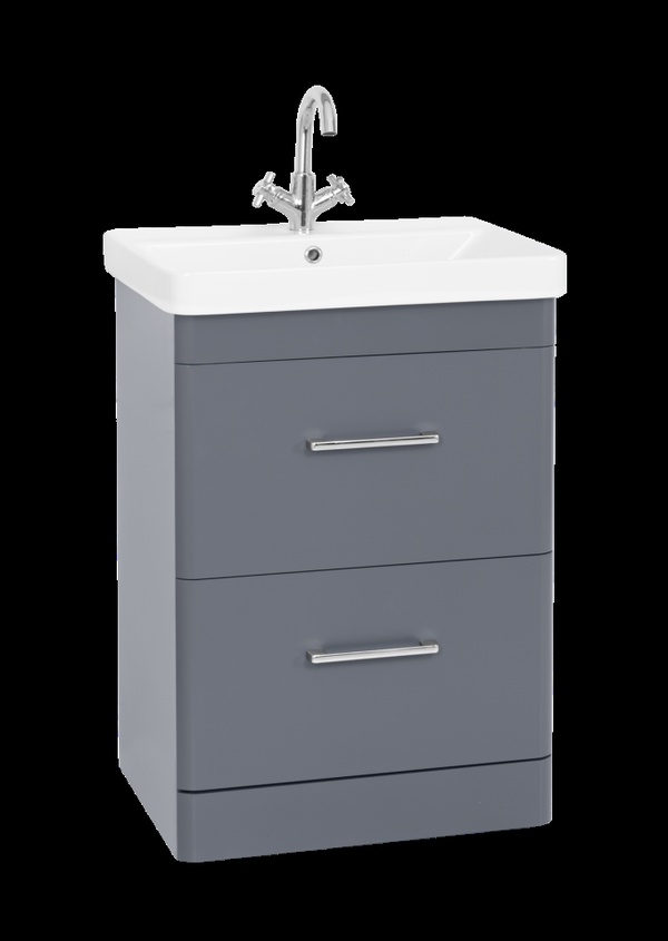 Kartell Options 24 600mm 2 Drawer Unit Cool Grey