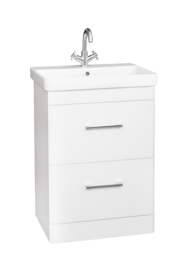Kartell Options 24 600mm 2 Drawer Unit White