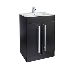 Kartell Purity Matt Black 600mm 2 Door Unit