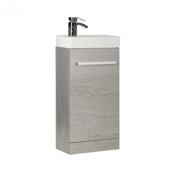 Kartell Purity Floor Standing Cloakroom Unit Silver Oak