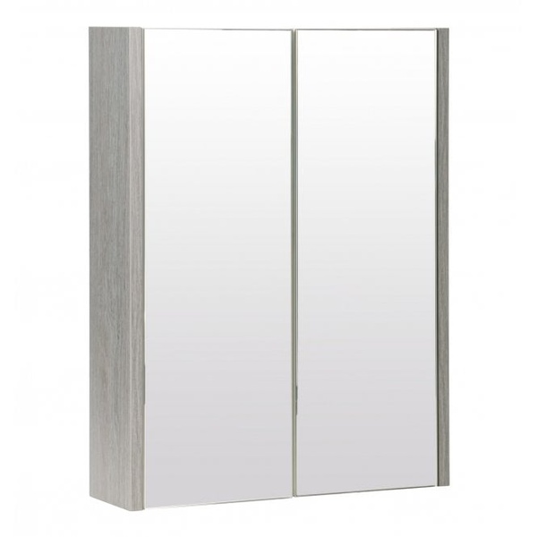 Kartell Purity 500mm Mirror Cabinet Silver Oak