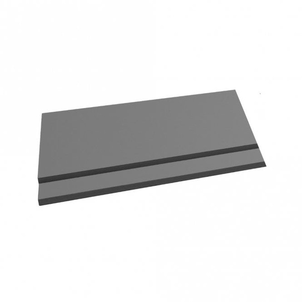 Kartell Purity 700mm 2 Piece End Panel Storm Grey Gloss