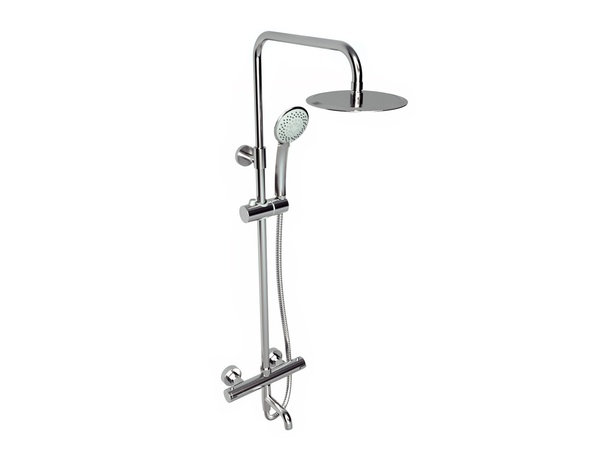 Kartell Plan Thermostatic Bar Shower with rigid riser and bath filler spout