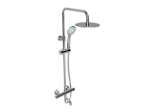 Kartell Plan Thermostatic Bar Shower with rigid riser and bath filler spout