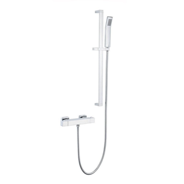 Kartell Pure Thermostatic Bar Shower with Adjustable Slide Rail Kit