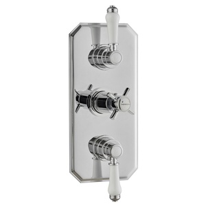 Kartell Klassique Triple Concealed Thermostatic Shower Valve Traditional Handle (2 way)