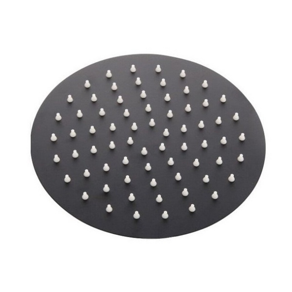 Kartell Nero Round Shower Head 200mm