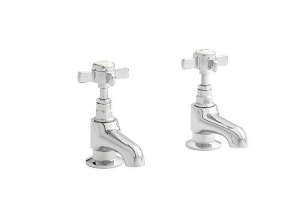 Kartell Klassique Pair Basin Pillar Taps