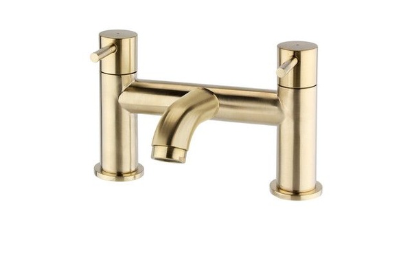 Kartell Ottone Bath Filler Brushed Brass