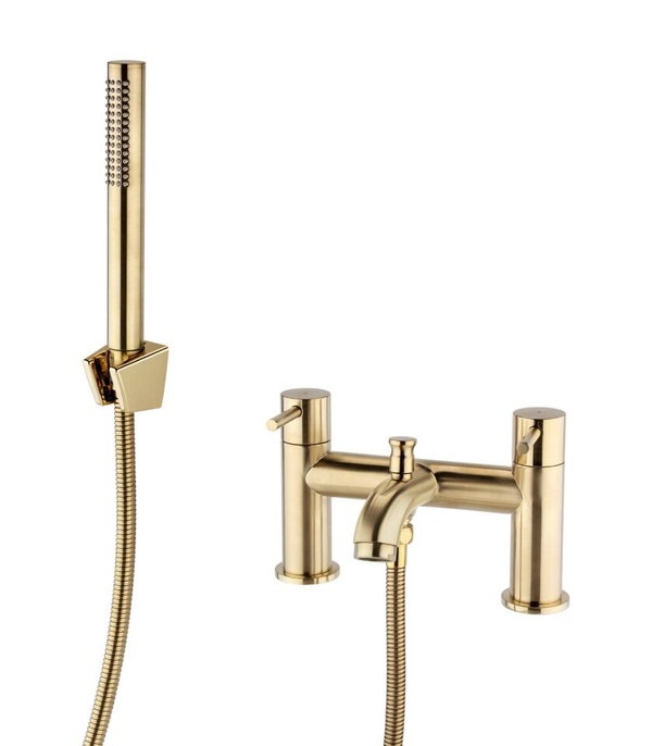 Kartell Ottone Bath Shower Mixer Brushed Brass