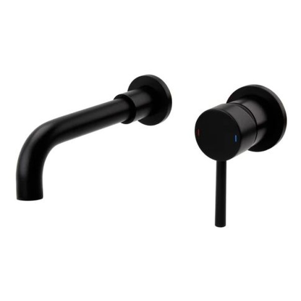 Kartell Nero Round Wall Mounted Basin Mixer