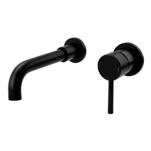 Kartell Nero Round Wall Mounted Basin Mixer