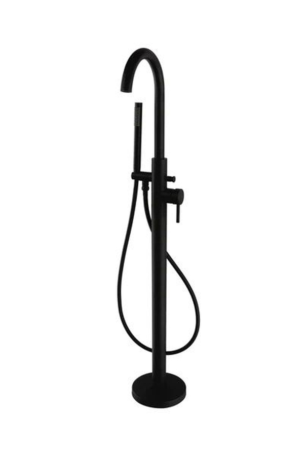 Kartell Nero Round Freestanding Bath Shower Mixer