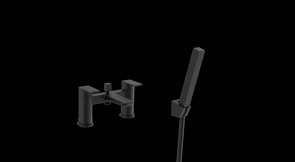 Kartell Kolt Bath Shower Mixer Matt Black
