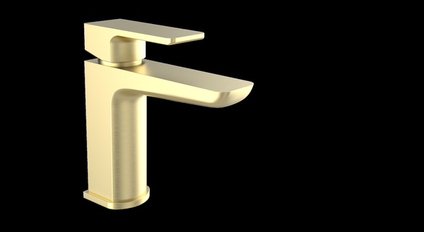 Kartell Kolt Mono Basin Mixer Brushed Brass