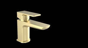 Kartell Kolt Mini Mono Basin Mixer Brushed Brass