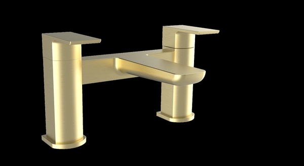 Kartell Kolt Bath Filler Brushed Brass