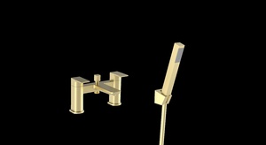 Kartell Kolt Bath Shower Mixer Brushed Brass
