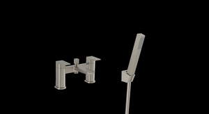 Kartell Kolt Bath Shower Mixer Brushed Nickel