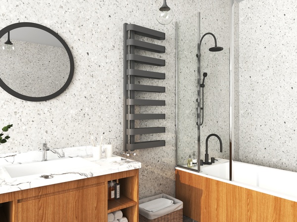 Kartell Texas 1300 x 500 Towel Rail Anthracite