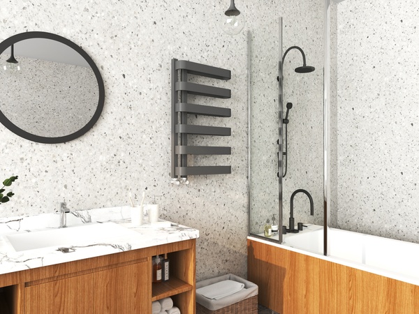 Kartell Texas 850 x 500 Towel Rail Anthracite