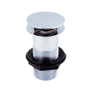 Kartell Push Button Basin Waste CP (unslotted)