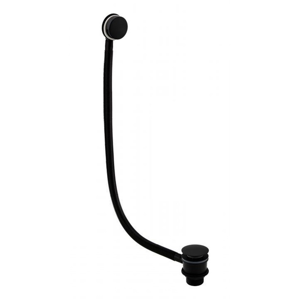 Kartell Easyclean Sprung Bath Waste Matt Black