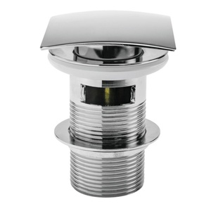 Kartell Square Push Button Basin Waste CP (Slotted)