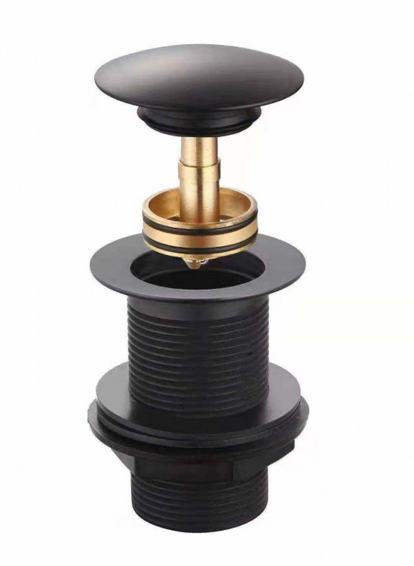 Kartell Easyclean Basin Clicker Waste (Unslotted) Matt Black