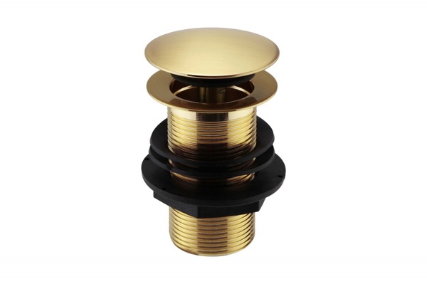 Kartell Basin Clicker Waste (Unslotted) Brushed Brass