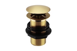 Kartell Basin Clicker Waste (Unslotted) Brushed Brass