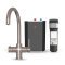 Kartell Brewmaster Brushed Nickel 3-1 swan tap with standard tank
