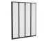 Kartell Aqualux 4 Fold Bath Screen Black