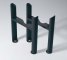Kartell 2 column Insertable Feet (pair) Anthracite