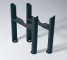 Kartell 3 column Insertable Feet (pair) Anthracite