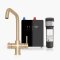 Kartell Brewmaster Brushed Gold 4-1 square tap with digital tank - 4 Litre tank